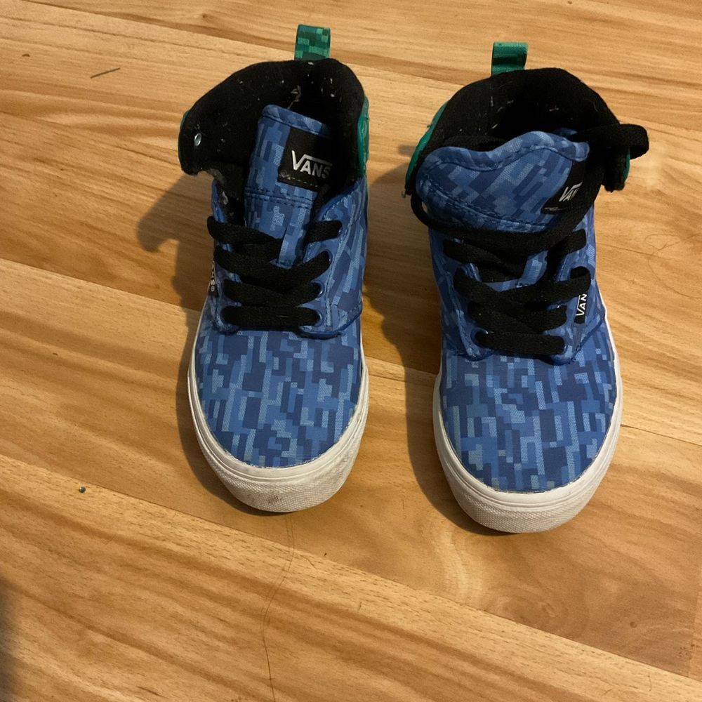 Vans Blue and‎ Green High-Top Sneakers Sporty Design - Picture 2 of 4